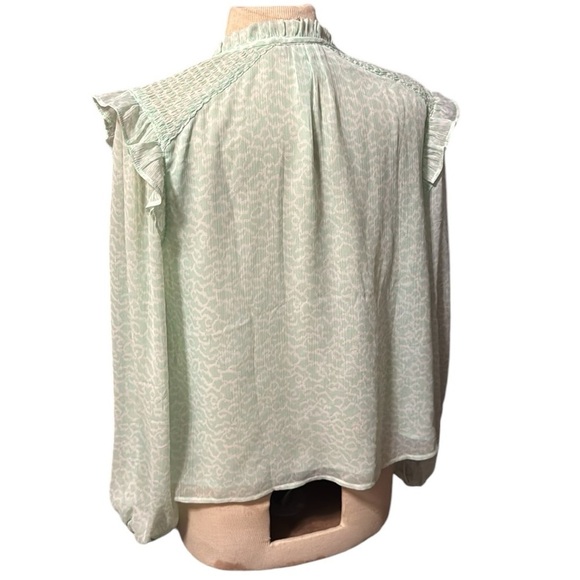 Ann Taylor‎ LOFT Mint Green Long Sleeve Top – Size Small - Picture 7 of 7